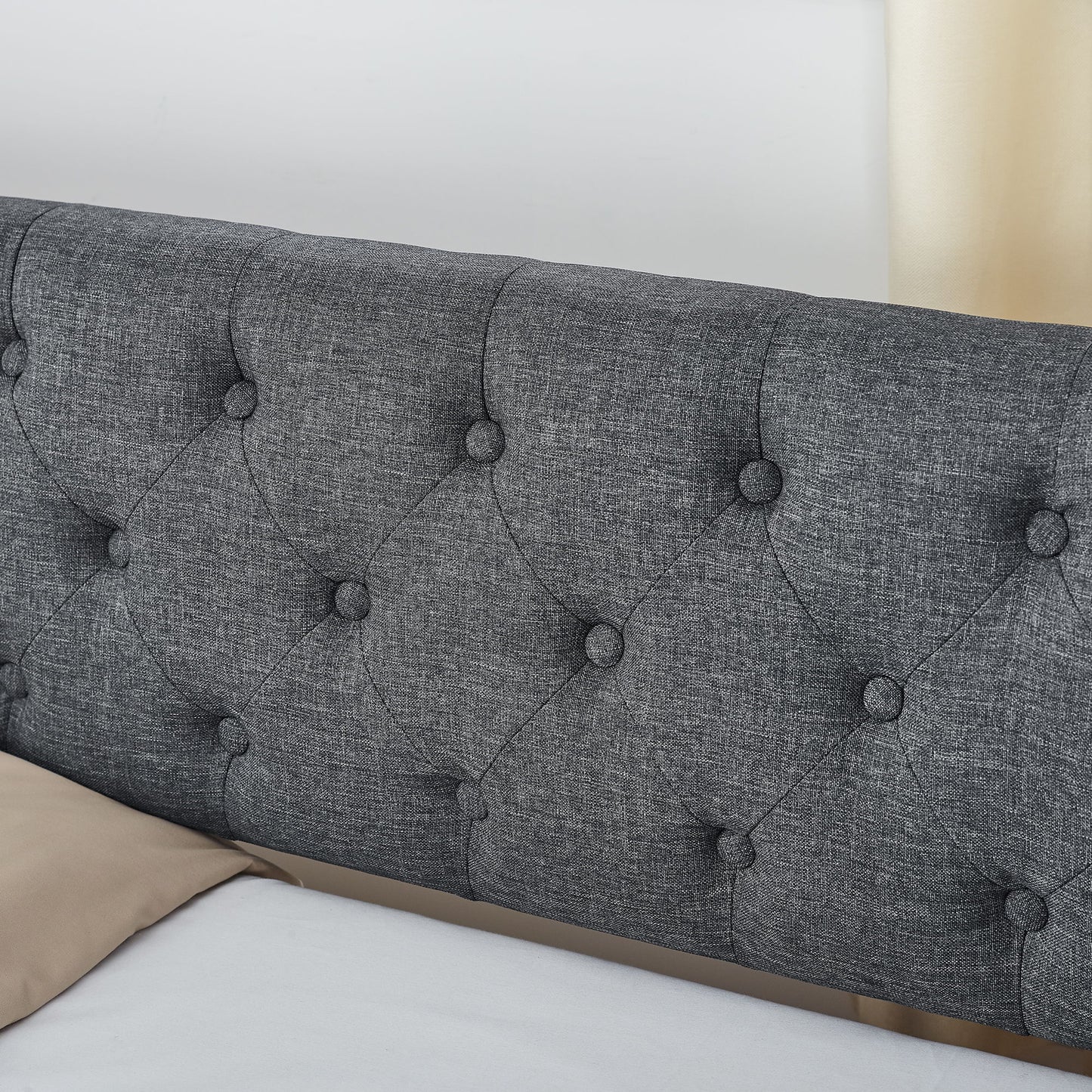 Size Upholstered Daybed With Trundle And USB Charging Armrest - The Sleep Loft - Online Mattress Showroom NYC