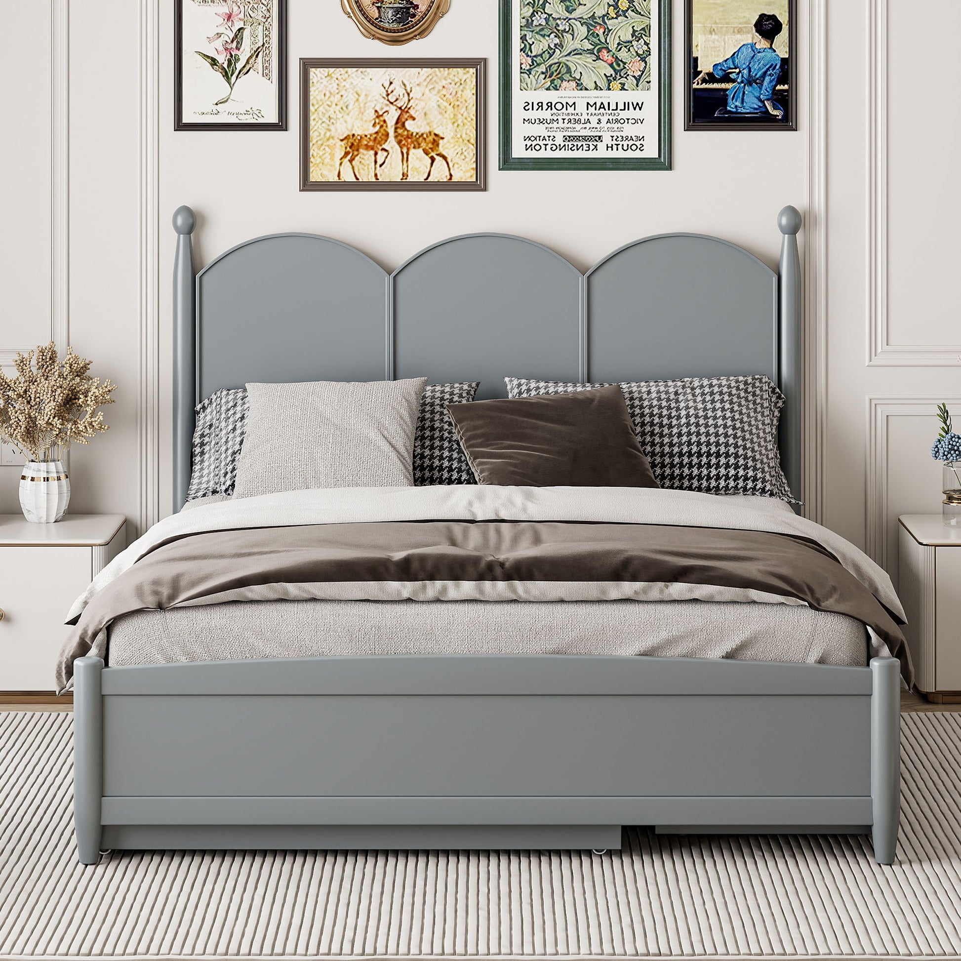 Platform Bed With With 2 Big Drawers And Trundle - The Sleep Loft - Online Mattress Showroom NYC