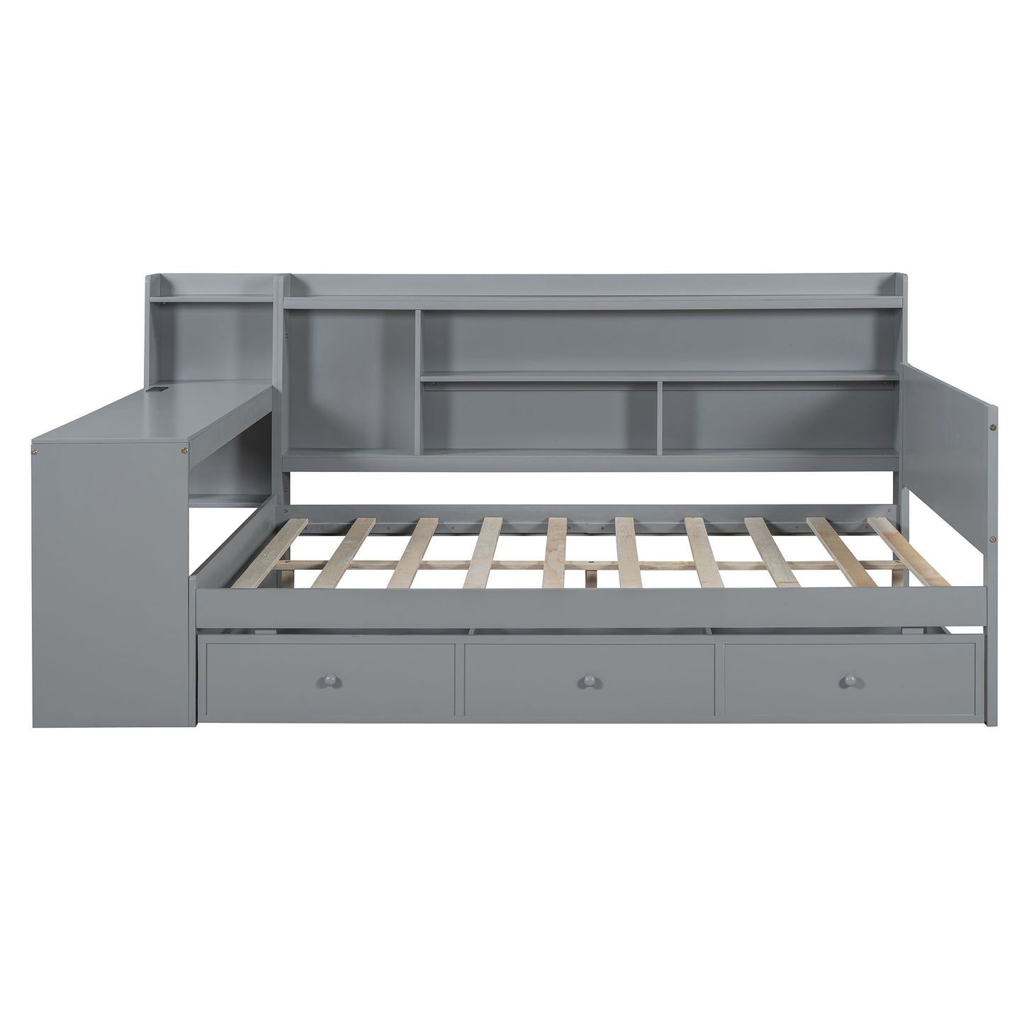 Daybed With 3 Drawers USB Ports And Desk - The Sleep Loft - Online Mattress Showroom NYC