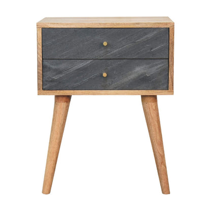 Slade - Bedside Table - Stone Gray - The Sleep Loft - Online Mattress Showroom NYC