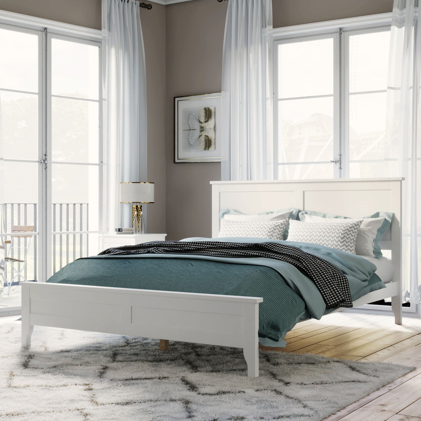 Modern Solid Wood Platform Bed - The Sleep Loft - Online Mattress Showroom NYC