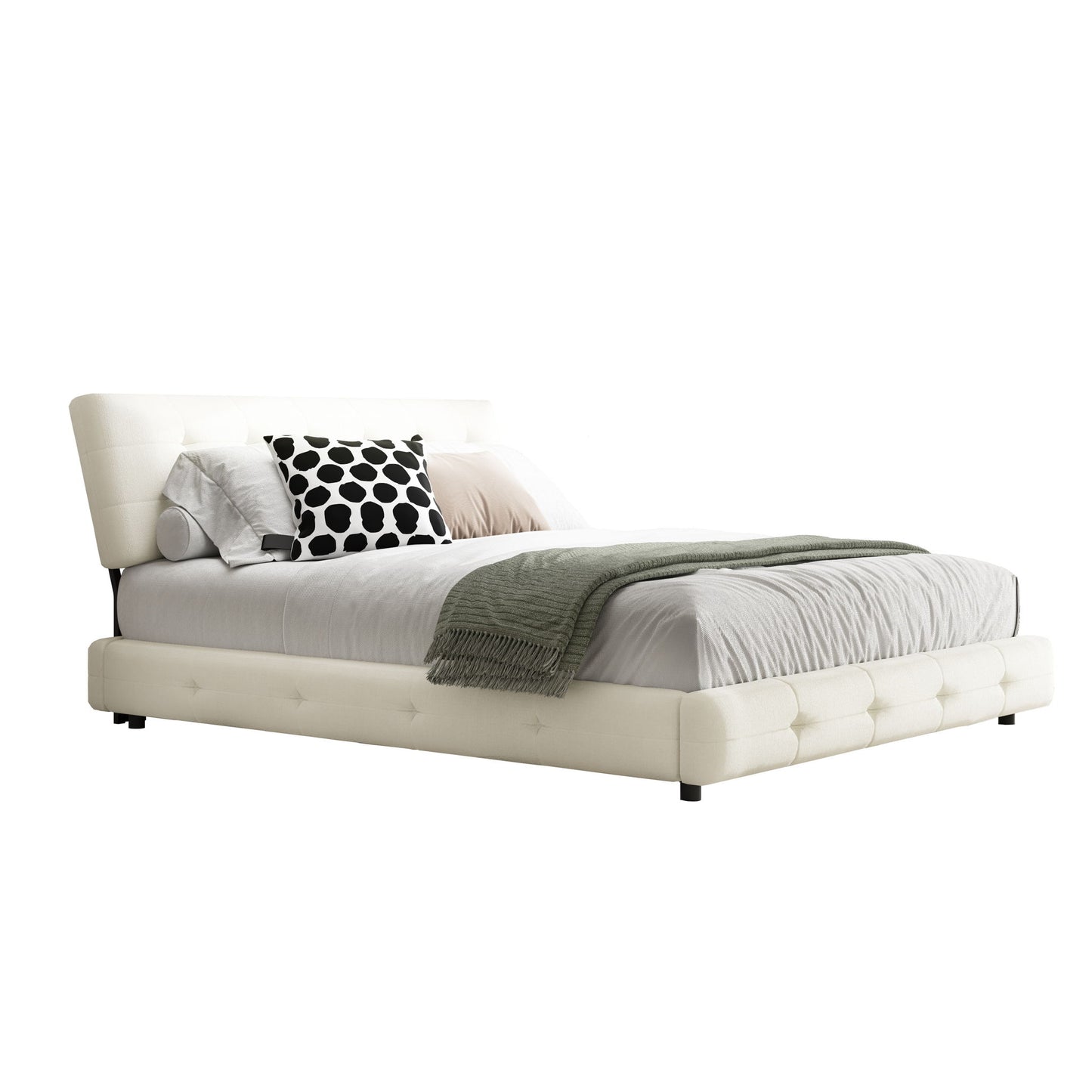 Tufted Headboard With Extra-Large Ultra-Soft Cloud Pillow Design - The Sleep Loft - Online Mattress Showroom NYC