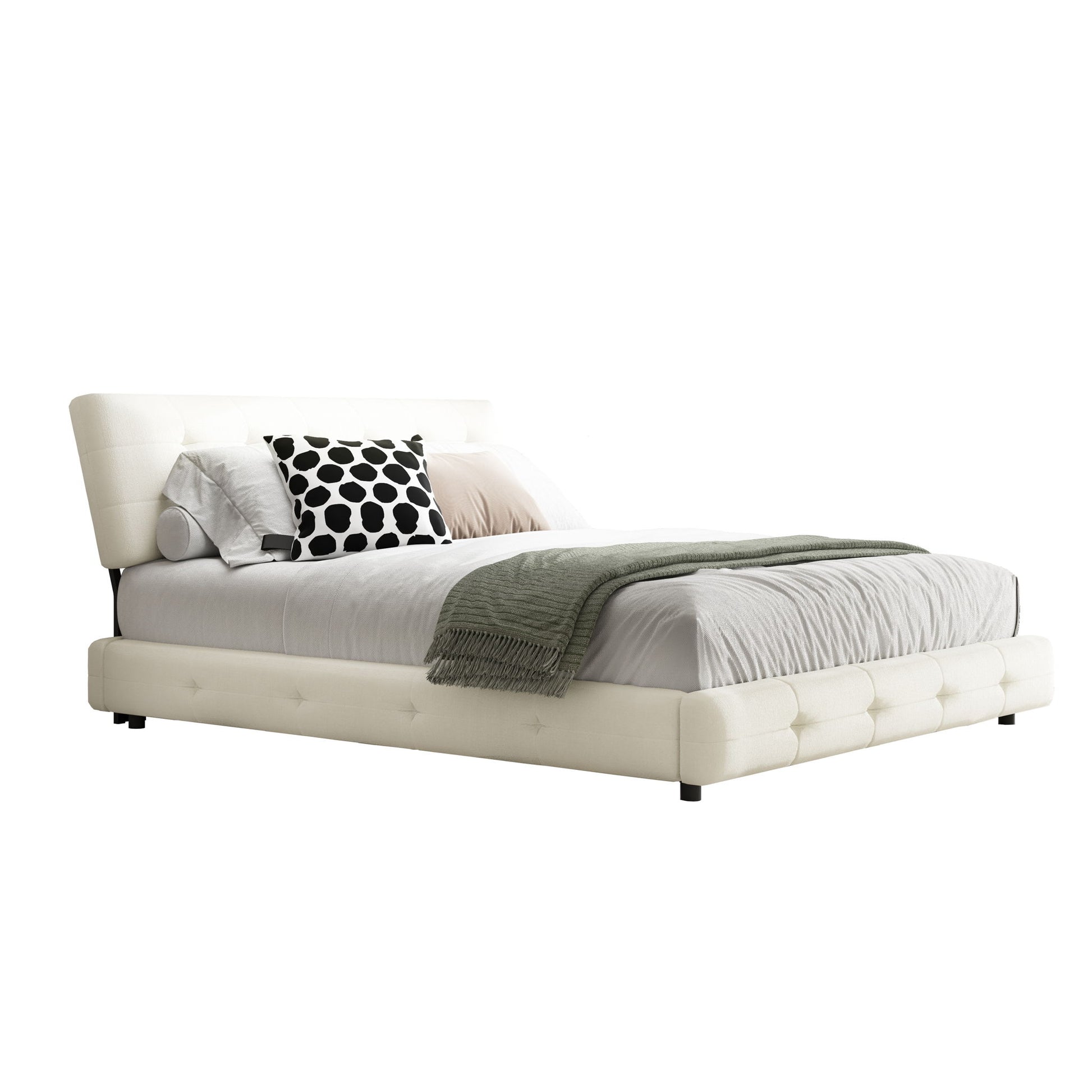Tufted Headboard With Extra-Large Ultra-Soft Cloud Pillow Design - The Sleep Loft - Online Mattress Showroom NYC