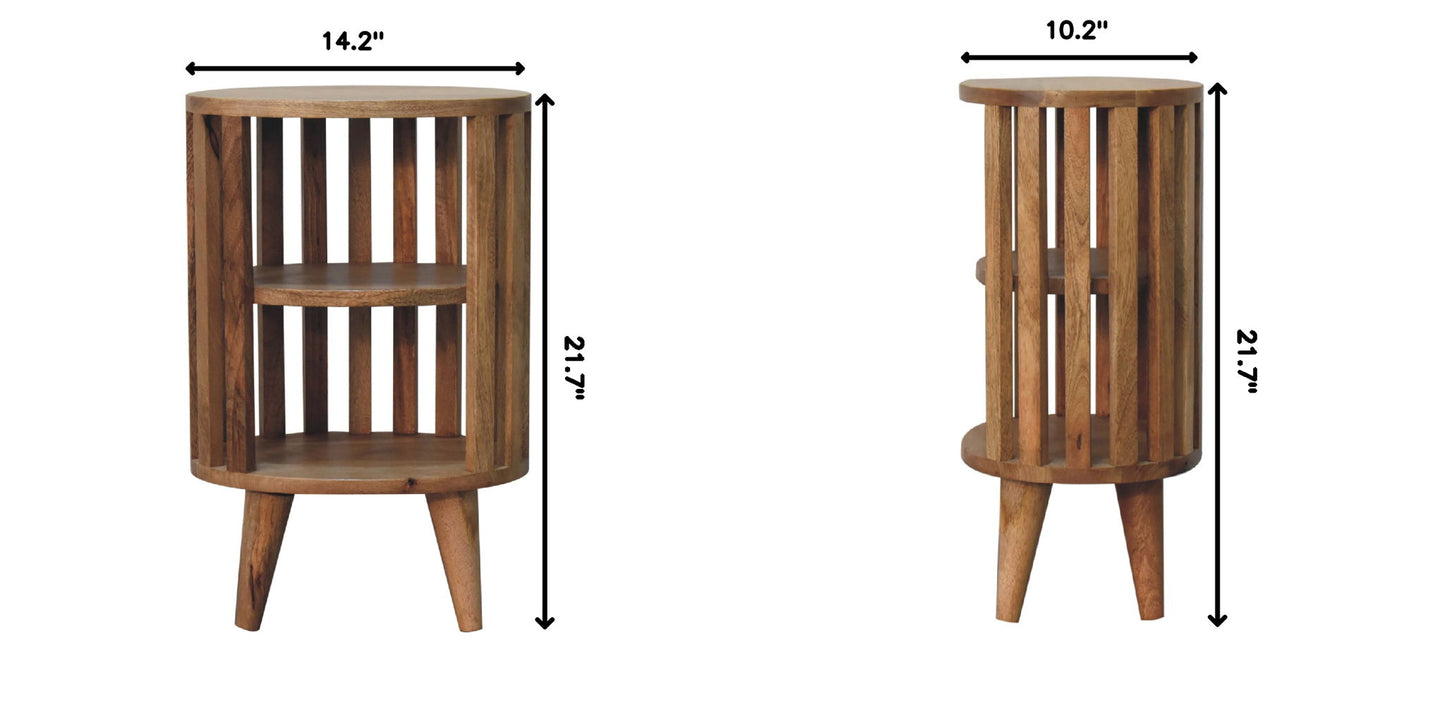 Ariella - Double Shelf Bedside - The Sleep Loft - Online Mattress Showroom NYC