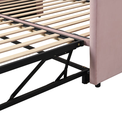 Twin Size Upholstered Daybed With Pop Up Trundle - The Sleep Loft - Online Mattress Showroom NYC