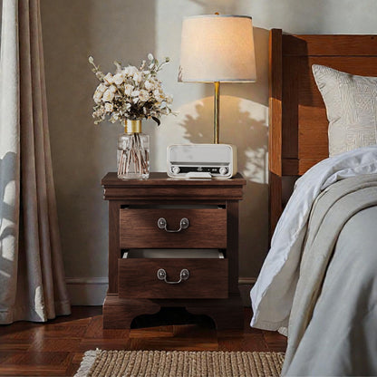 Nightstand With 2 Drawers - The Sleep Loft - Online Mattress Showroom NYC