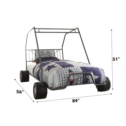 Xander - Twin Go Kart Bed - Gunmetal - The Sleep Loft - Online Mattress Showroom NYC