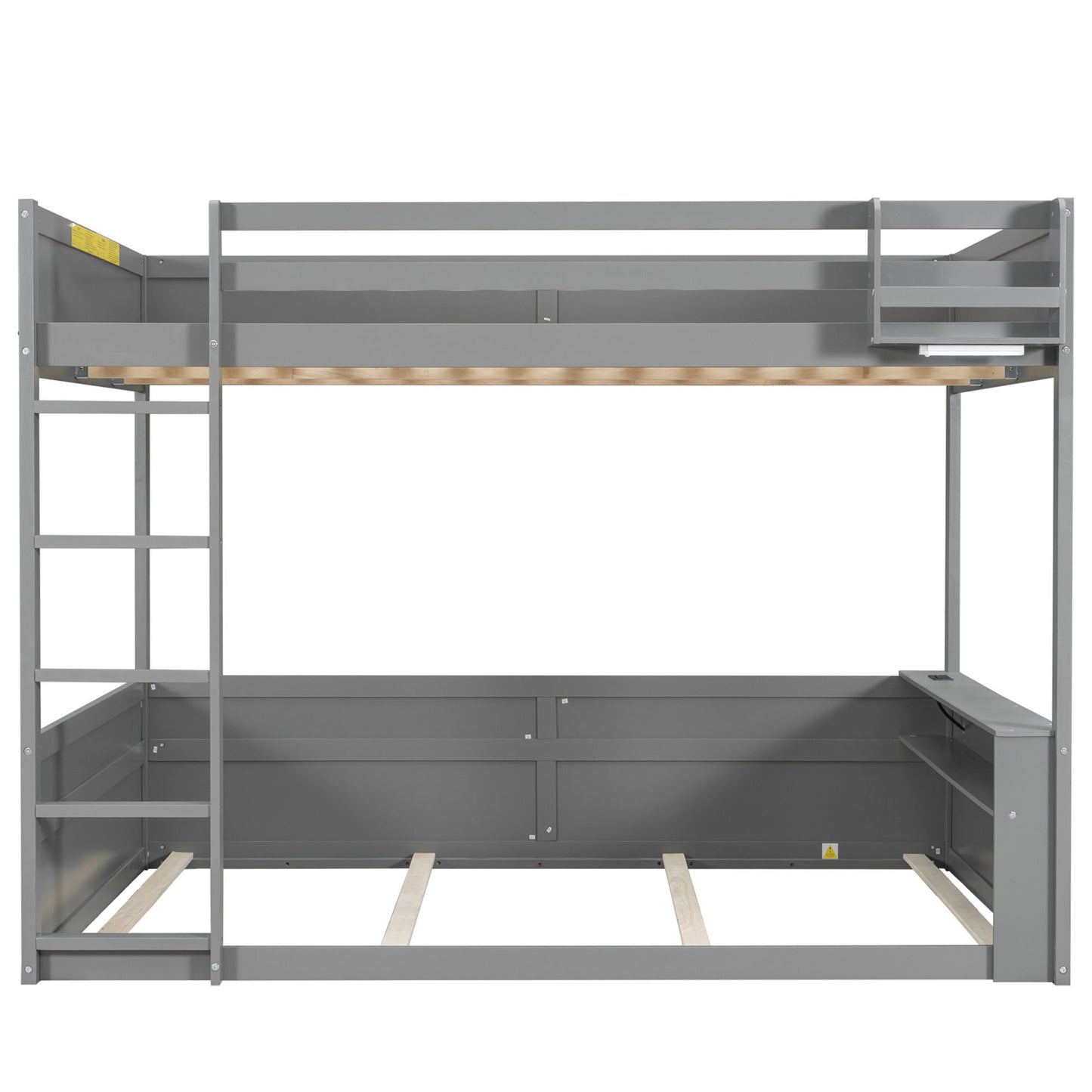 Bunk Bed With Built In Shelves, Storage Box, LED Light And USB Charging Station - The Sleep Loft - Online Mattress Showroom NYC
