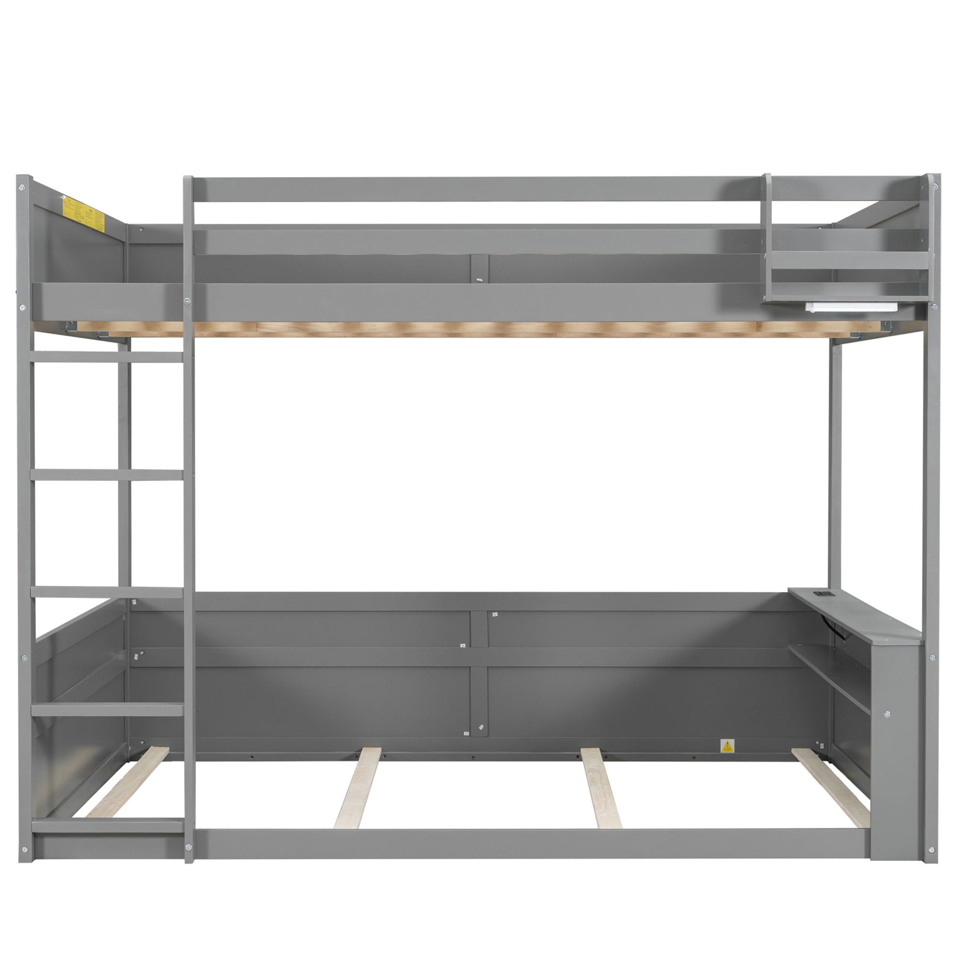Bunk Bed With Built In Shelves, Storage Box, LED Light And USB Charging Station - The Sleep Loft - Online Mattress Showroom NYC