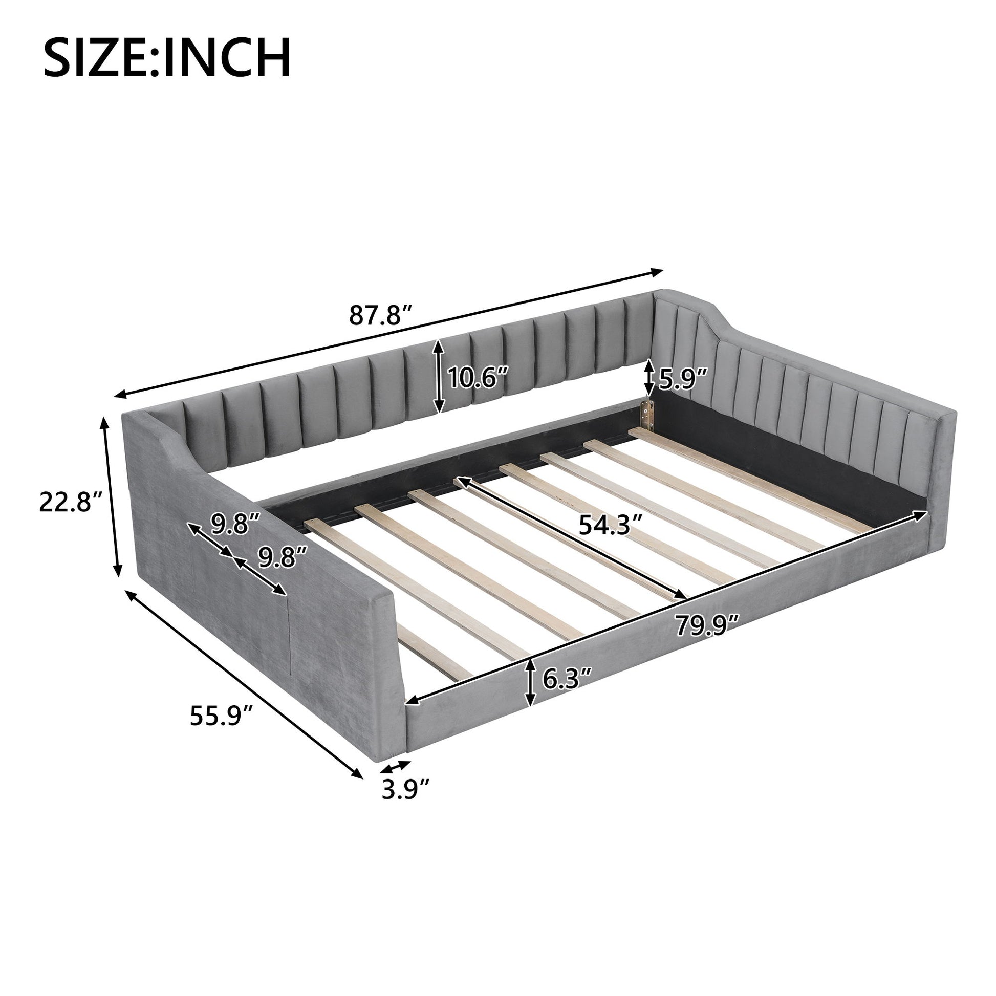 Daybed With Side Storage Pocket - The Sleep Loft - Online Mattress Showroom NYC