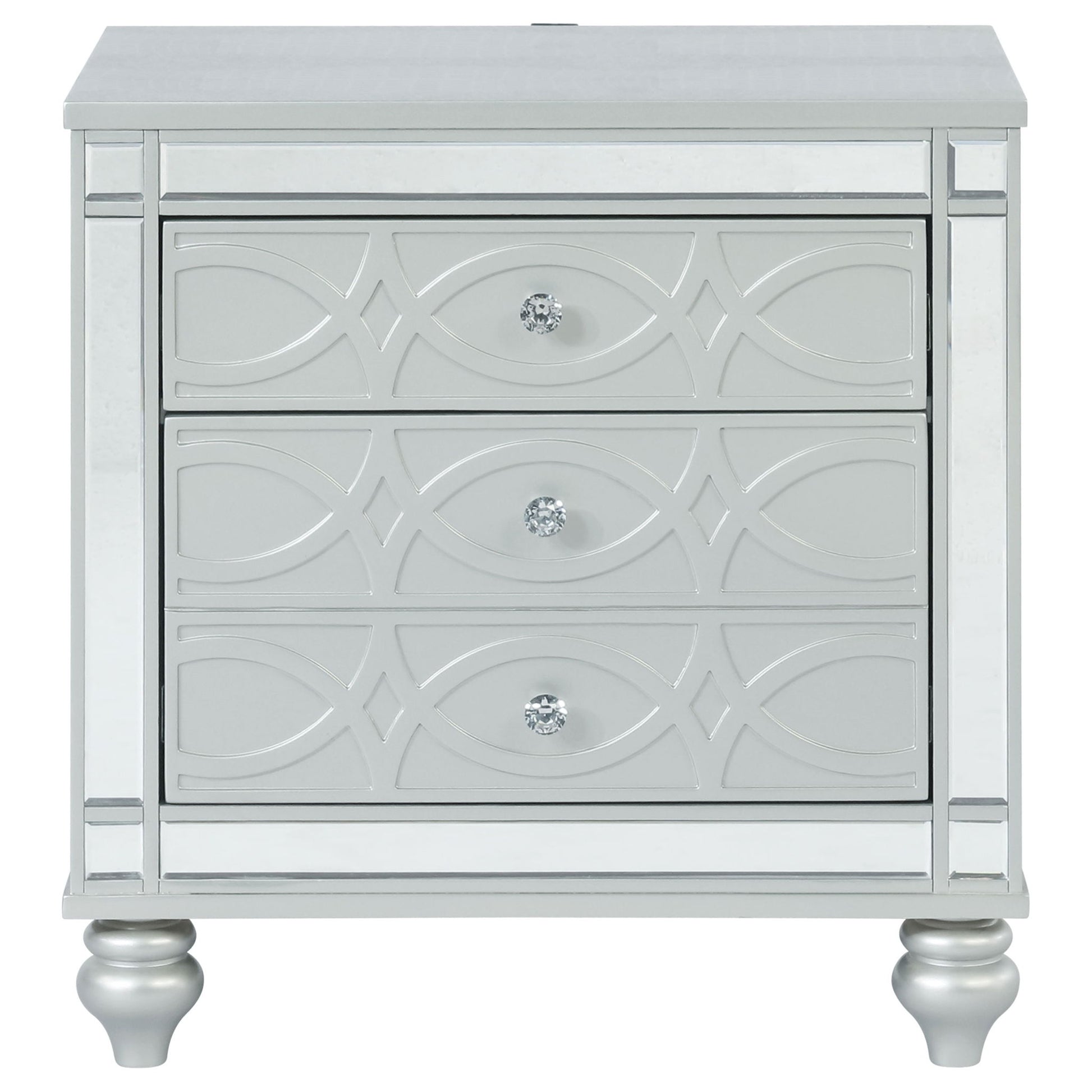 Menlo - 2 Drawer Nightstand - Gray - The Sleep Loft - Online Mattress Showroom NYC