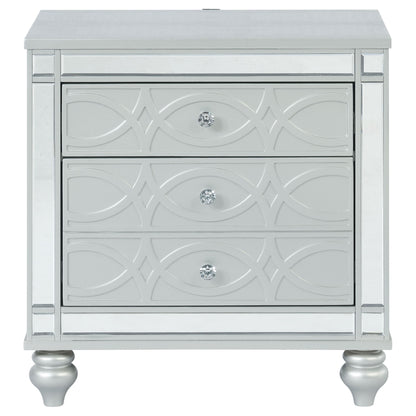 Menlo - 2 Drawer Nightstand - Gray - The Sleep Loft - Online Mattress Showroom NYC