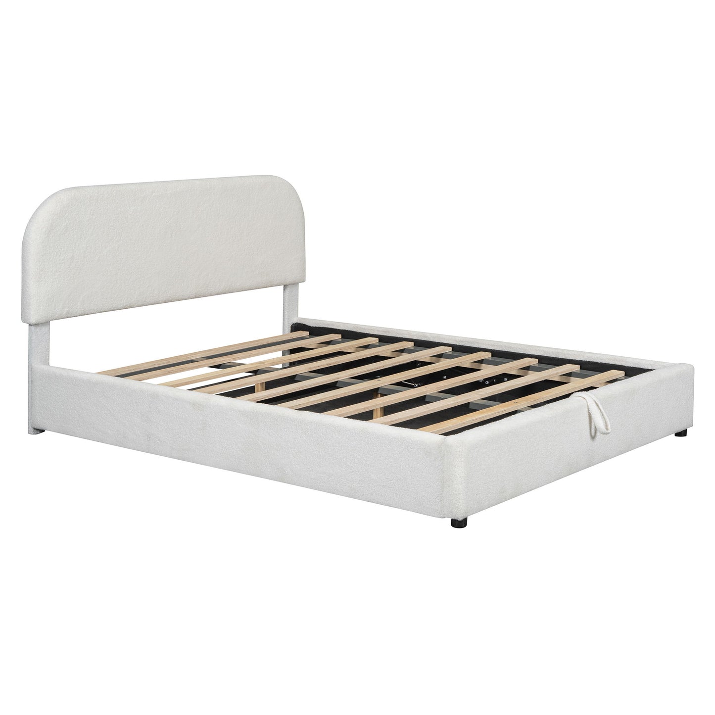 Upholstered Platform Bed With Hydraulic Storage System - The Sleep Loft - Online Mattress Showroom NYC