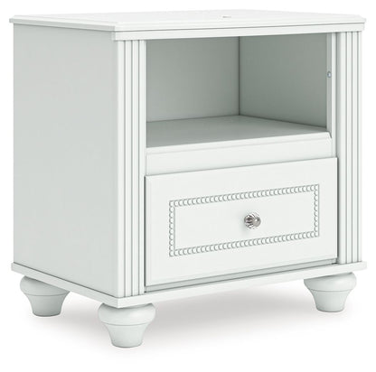 Kozlani - One Drawer Night Stand - White - The Sleep Loft - Online Mattress Showroom NYC
