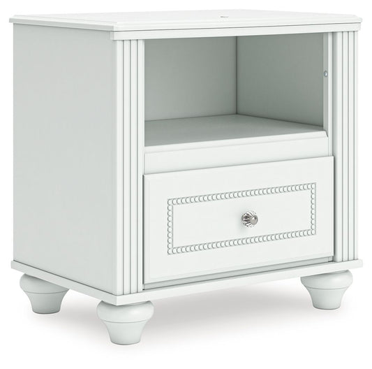 Kozlani - One Drawer Night Stand - White - The Sleep Loft - Online Mattress Showroom NYC