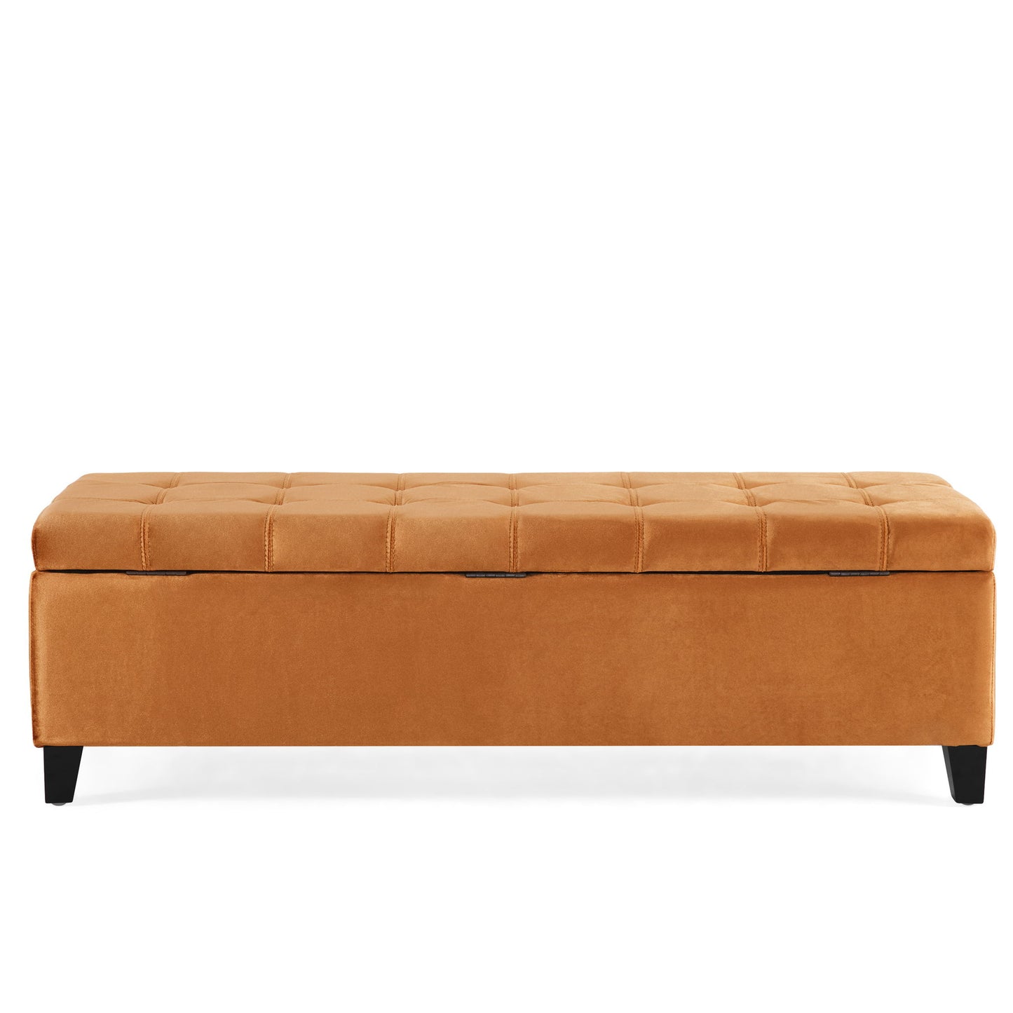 Wendover - Elegant Tufted Storage Bench With Lift-Up Top And Birch Wood Legs - The Sleep Loft - Online Mattress Showroom NYC