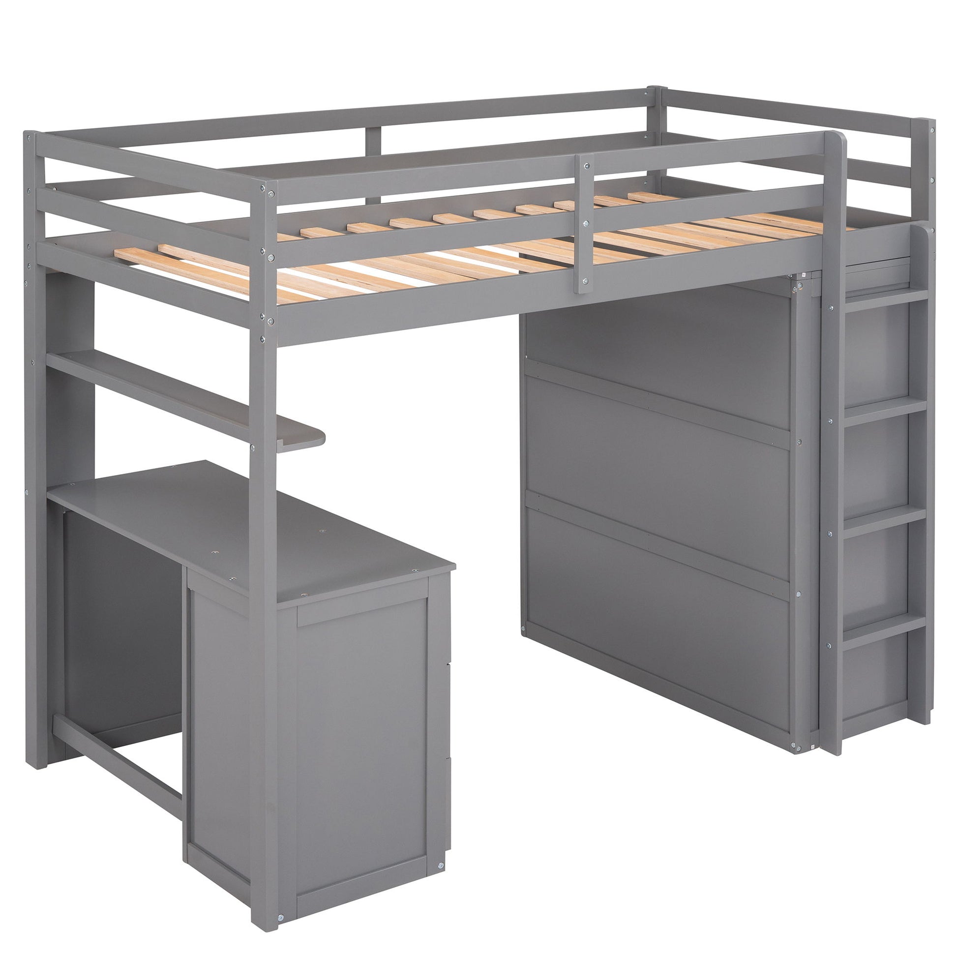 Loft Bed With Drawers, Desk, And Wardrobe - The Sleep Loft - Online Mattress Showroom NYC