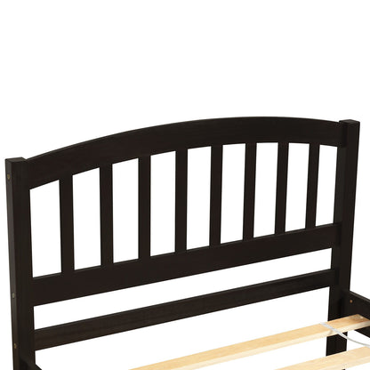 Platform Bed Wood Bed Frame With Trundle - The Sleep Loft - Online Mattress Showroom NYC