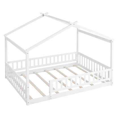 Bed House Bed Frame With Fence - The Sleep Loft - Online Mattress Showroom NYC