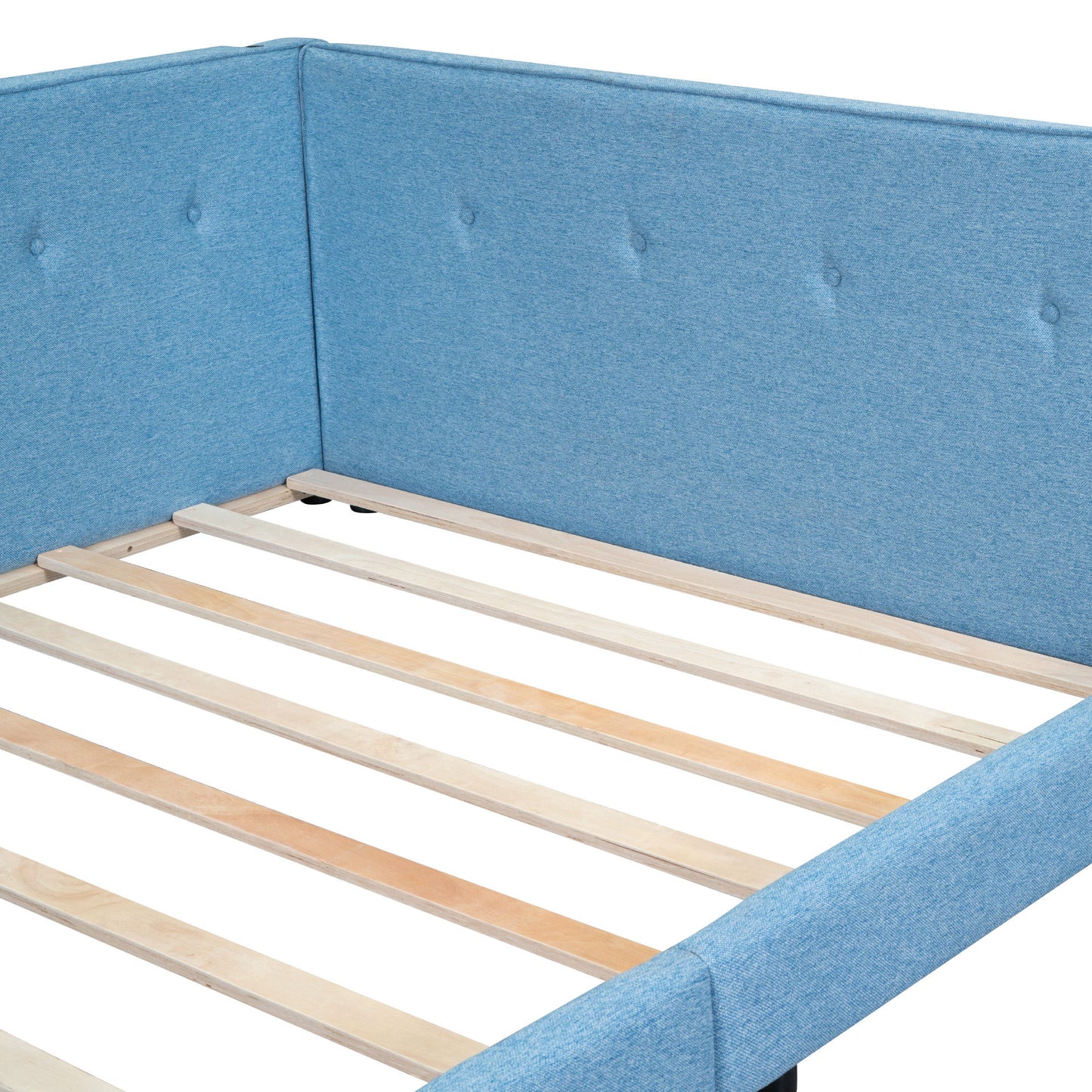 Modern Upholstered Platform Bed With USB Ports And LED Belt - The Sleep Loft - Online Mattress Showroom NYC