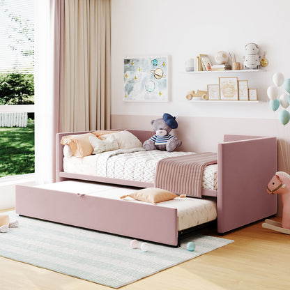 Twin Size Upholstered Daybed With Pop Up Trundle - The Sleep Loft - Online Mattress Showroom NYC