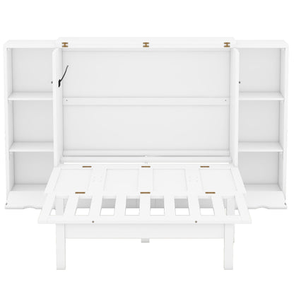Murphy Bed With Shelves, Drawers And USB Ports - The Sleep Loft - Online Mattress Showroom NYC