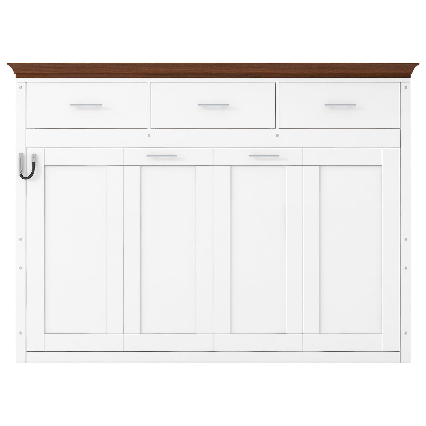 Twin Size Murphy Bed With 3 Drawers - White - The Sleep Loft - Online Mattress Showroom NYC