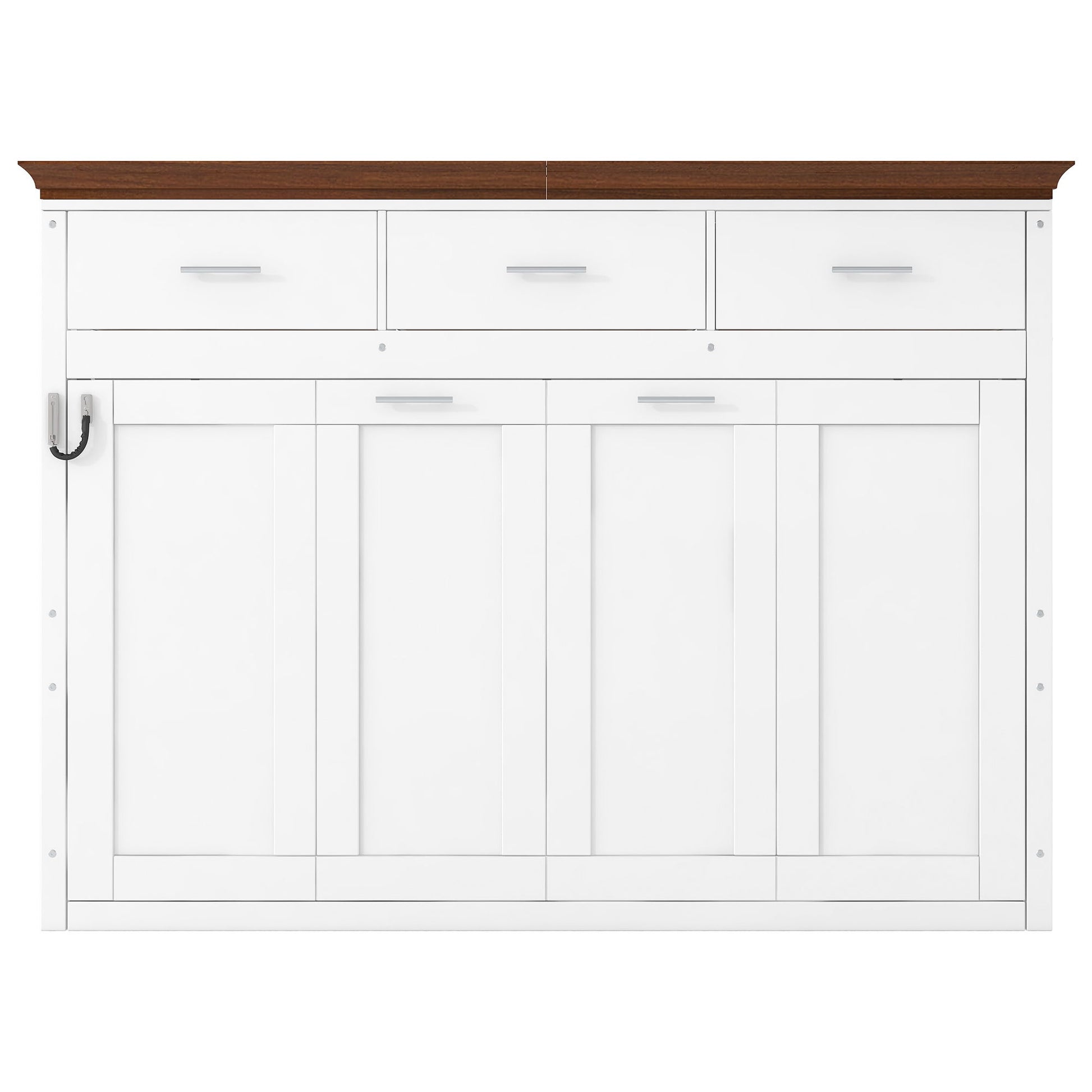 Twin Size Murphy Bed With 3 Drawers - White - The Sleep Loft - Online Mattress Showroom NYC