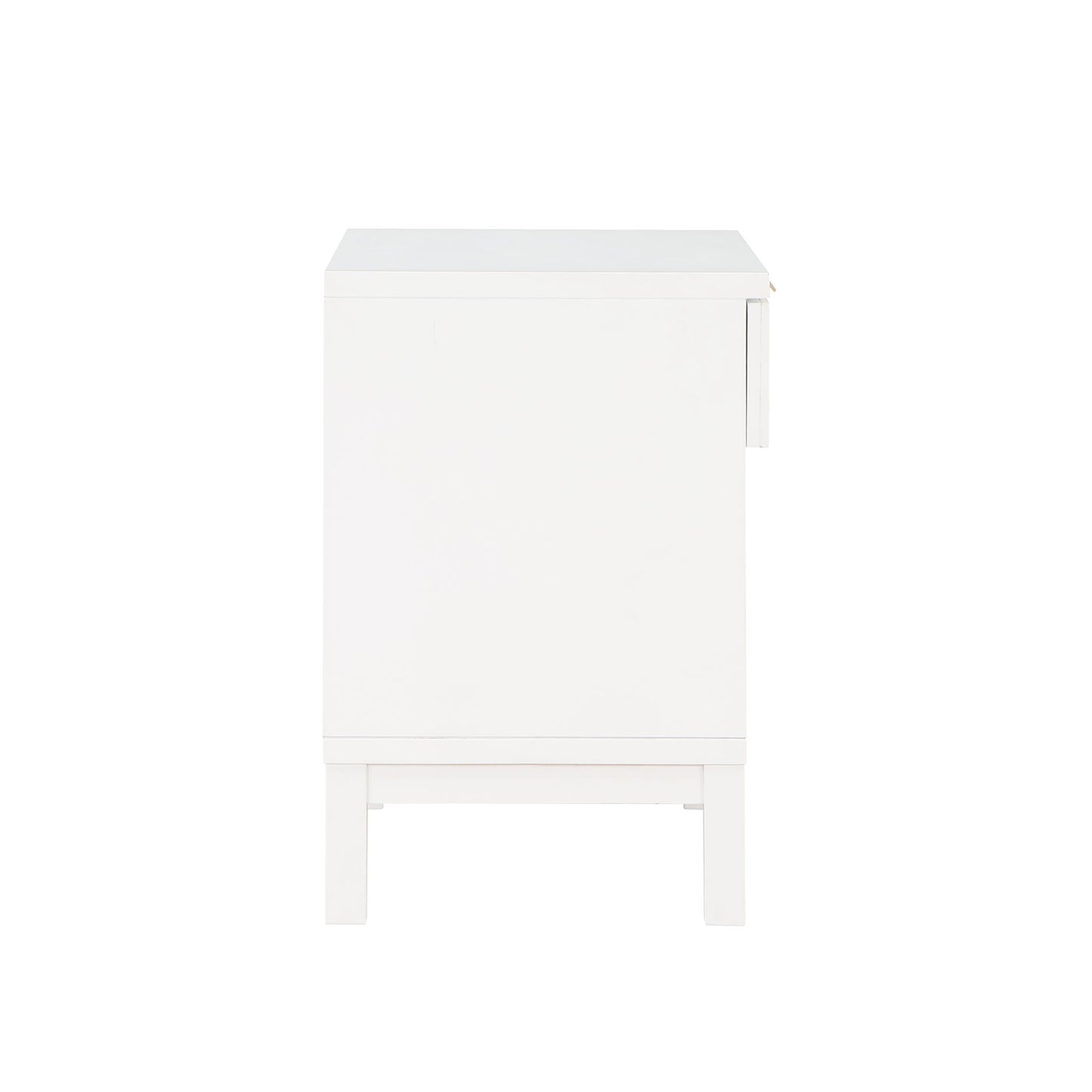Blake - 1 Drawer Nightstand - White - The Sleep Loft - Online Mattress Showroom NYC