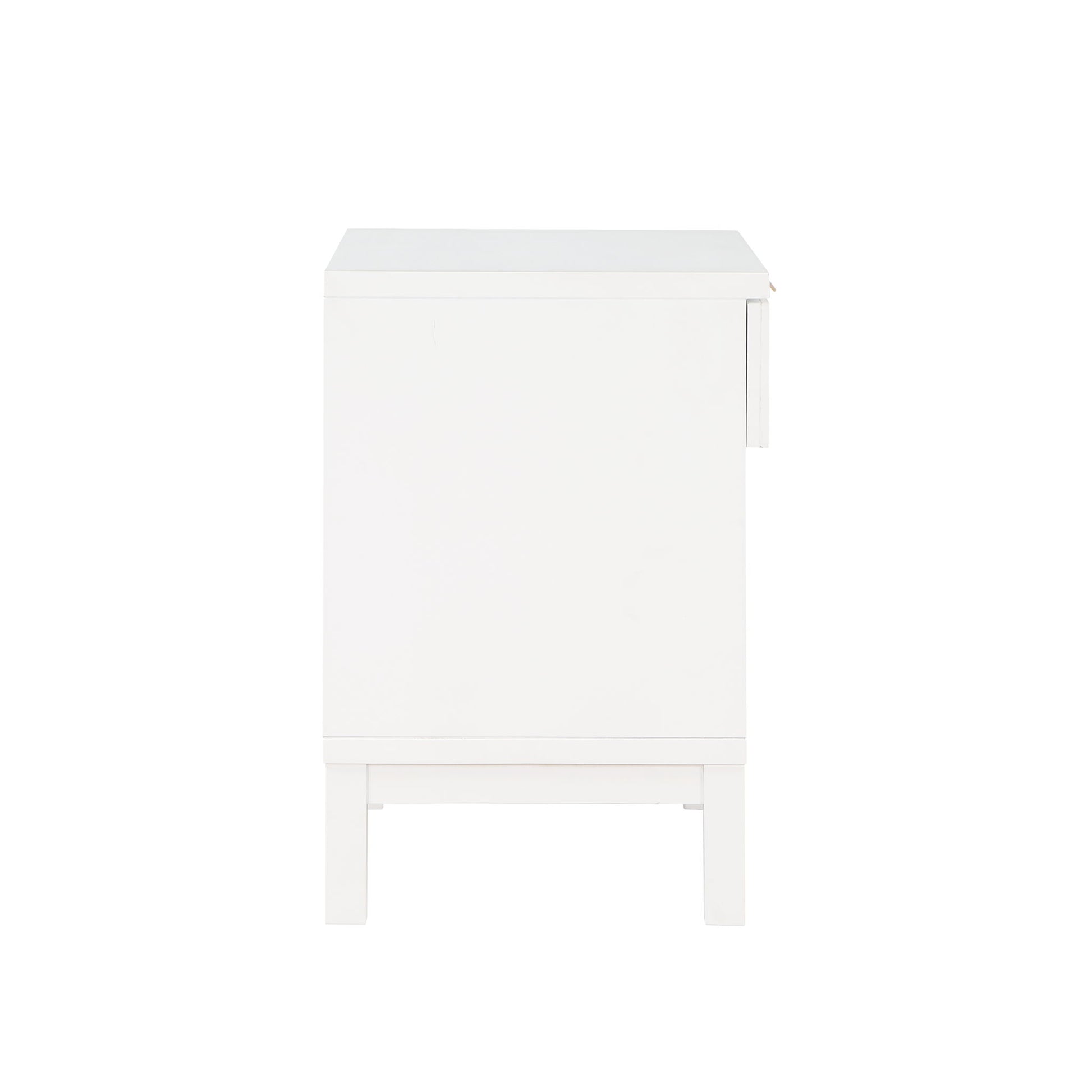 Blake - 1 Drawer Nightstand - White - The Sleep Loft - Online Mattress Showroom NYC