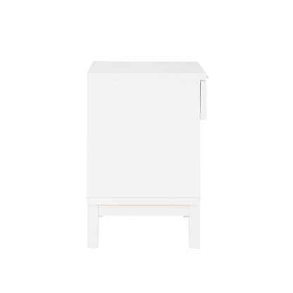 Blake - 1 Drawer Nightstand - White - The Sleep Loft - Online Mattress Showroom NYC