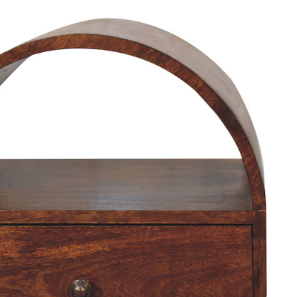 Dome Bedside Table - Brown - The Sleep Loft - Online Mattress Showroom NYC