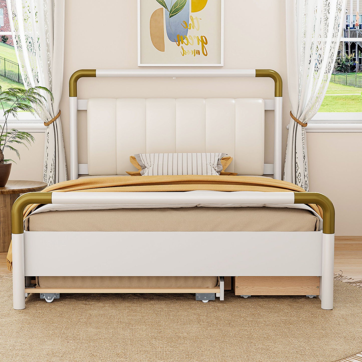 Storage Platform Bed, With 2 Big Drawers, Trundle - The Sleep Loft - Online Mattress Showroom NYC