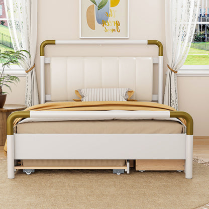 Storage Platform Bed, With 2 Big Drawers, Trundle - The Sleep Loft - Online Mattress Showroom NYC