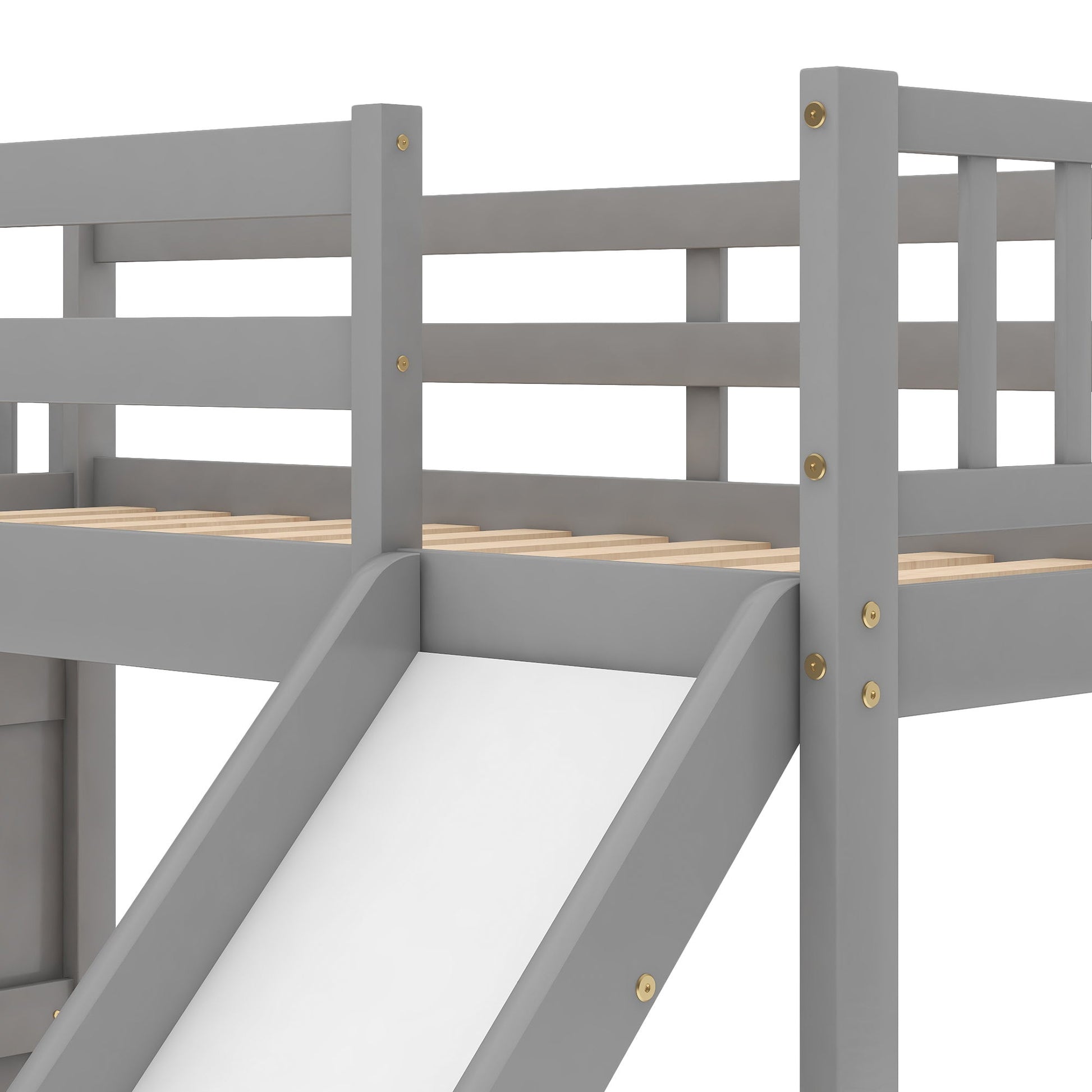 Bunk Bed With Convertible Slide And Stairway - The Sleep Loft - Online Mattress Showroom NYC
