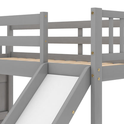 Bunk Bed With Convertible Slide And Stairway - The Sleep Loft - Online Mattress Showroom NYC