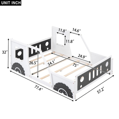 Classic Car Shaped Platform Bed With Wheels - The Sleep Loft - Online Mattress Showroom NYC