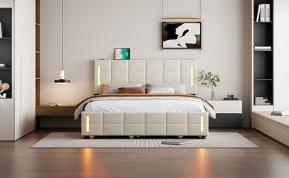 Upholstered Platform Bed With Trundle & Drawers - The Sleep Loft - Online Mattress Showroom NYC
