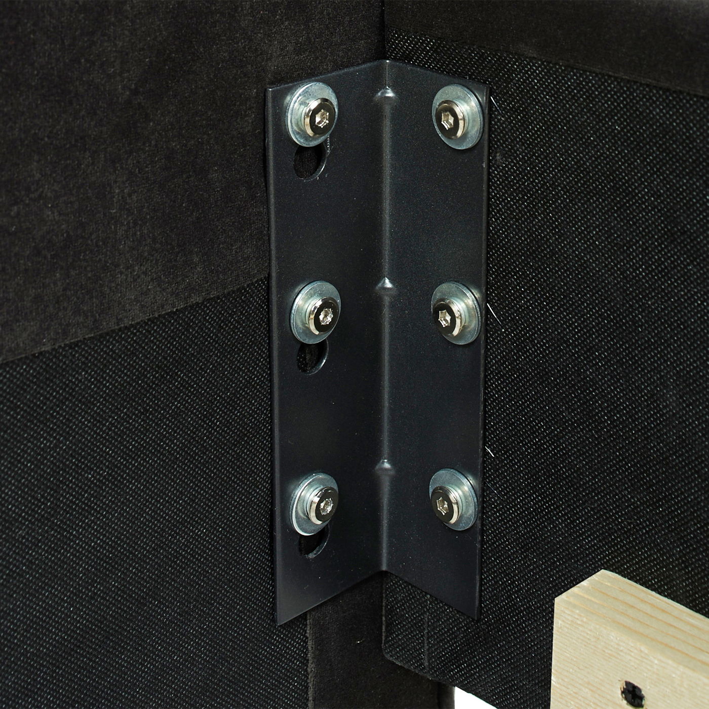 David - King Tufted Wingback Bed - Dark Charcoal Gray - The Sleep Loft - Online Mattress Showroom NYC