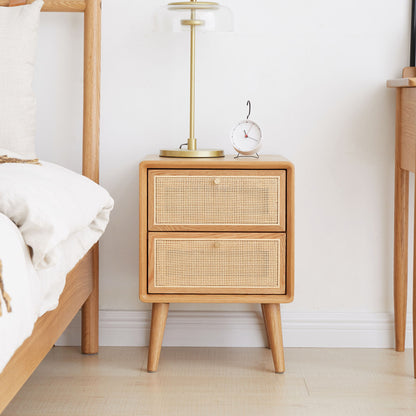 Bedside Cabinet, Modern Simple Nightstands European Beech - The Sleep Loft - Online Mattress Showroom NYC