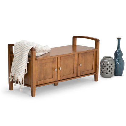 Warm Shaker - Handcrafted Entryway Storage Bench - The Sleep Loft - Online Mattress Showroom NYC