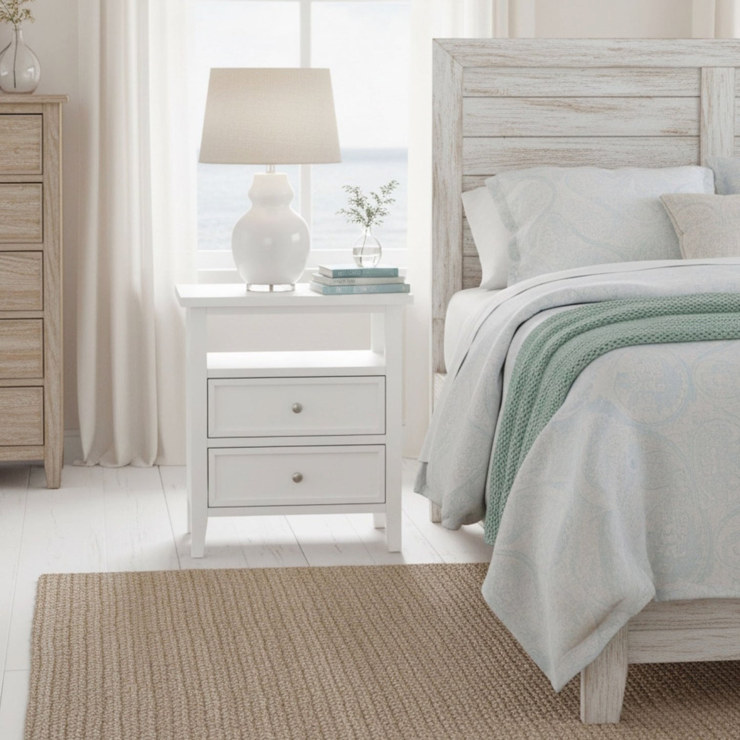 Weston - 2 Drawer Nightstand - The Sleep Loft - Online Mattress Showroom NYC
