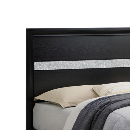 Madrid - Queen Bed With Storage Drawers And Nickel Handles - Black - The Sleep Loft - Online Mattress Showroom NYC