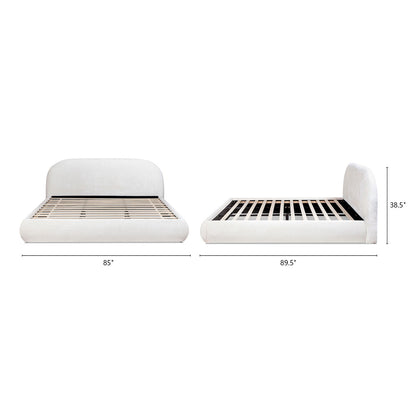 Archie Puffy Grounded - Upholstered Platform Bed - The Sleep Loft - Online Mattress Showroom NYC