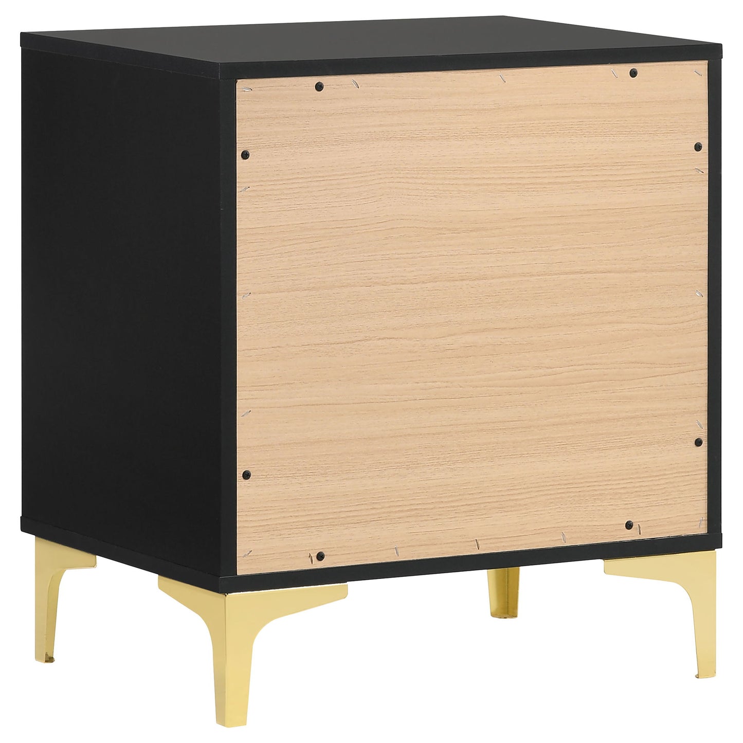 2 Drawer Rectangular Nightstand - Black - The Sleep Loft - Online Mattress Showroom NYC