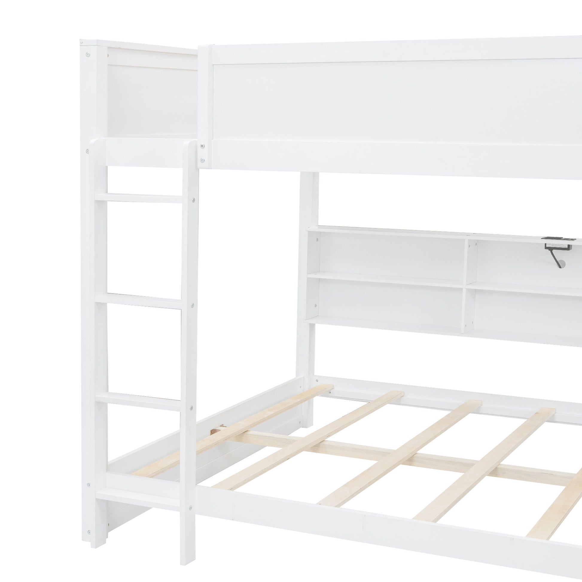 Bunk Bed With Storage Cabinets And USB Ports - The Sleep Loft - Online Mattress Showroom NYC