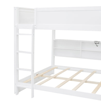 Bunk Bed With Storage Cabinets And USB Ports - The Sleep Loft - Online Mattress Showroom NYC