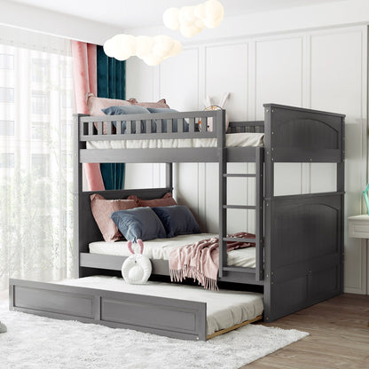 Bunk Bed With Twin Size Trundle, Guardrails - The Sleep Loft - Online Mattress Showroom NYC
