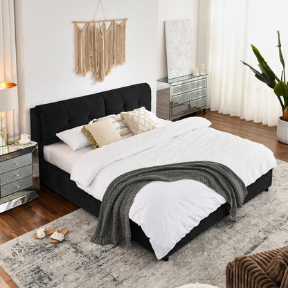 Storage Upholstered Hydraulic Platform Bed With Integrated Headboard - The Sleep Loft - Online Mattress Showroom NYC