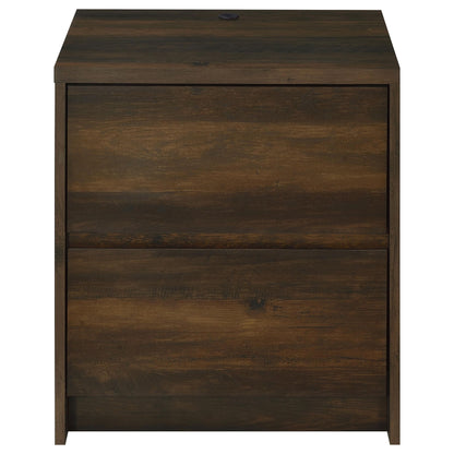 Geary - 2 Drawer Nightstand With LED Lights And USB Charging Ports - The Sleep Loft - Online Mattress Showroom NYC